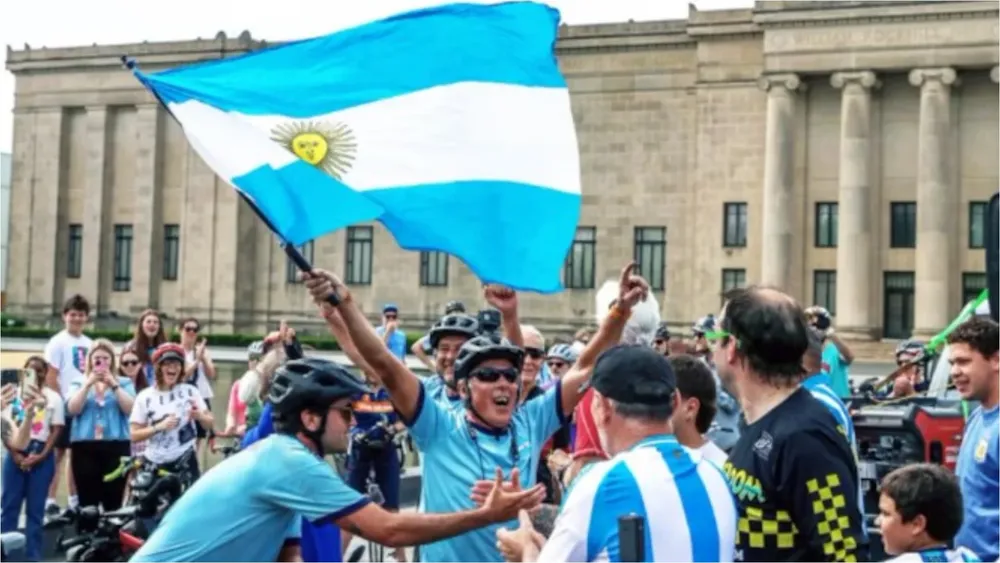 argentinos llegaron en bici a estados unidos